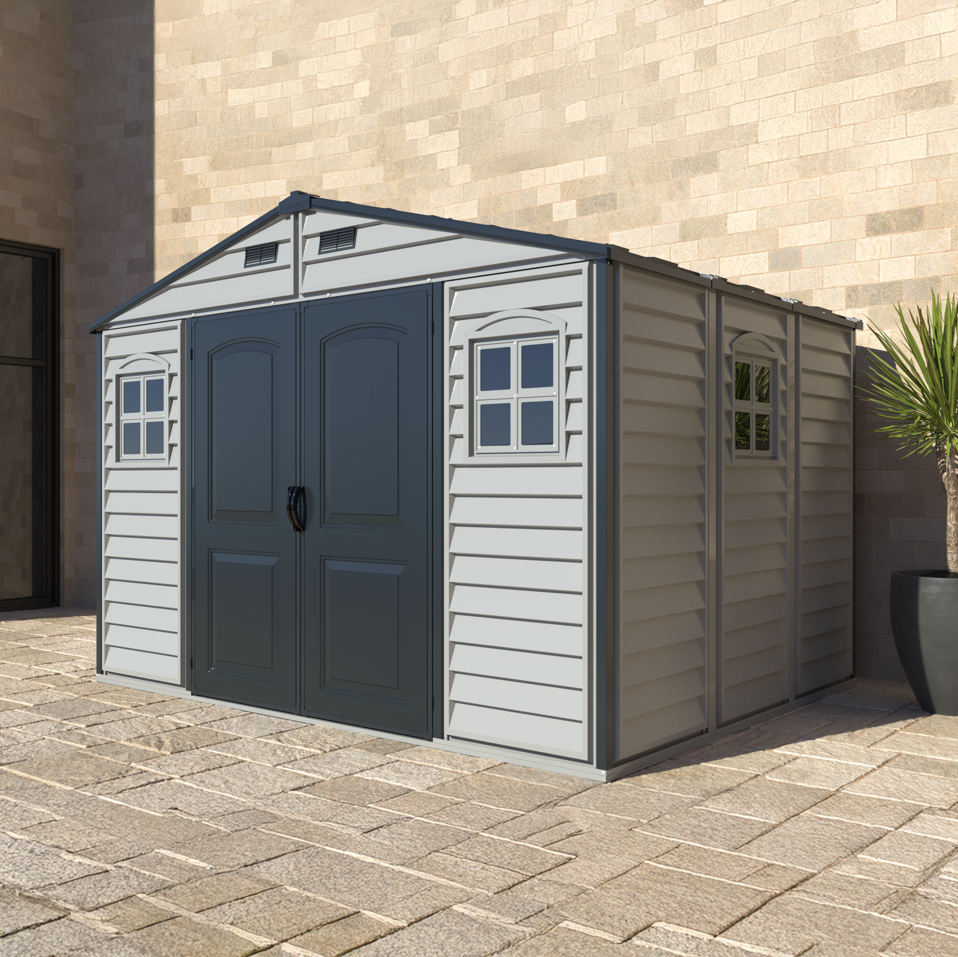 Duramax WoodSide PLUS 3.19 x 2.40 m Plastic Shed
