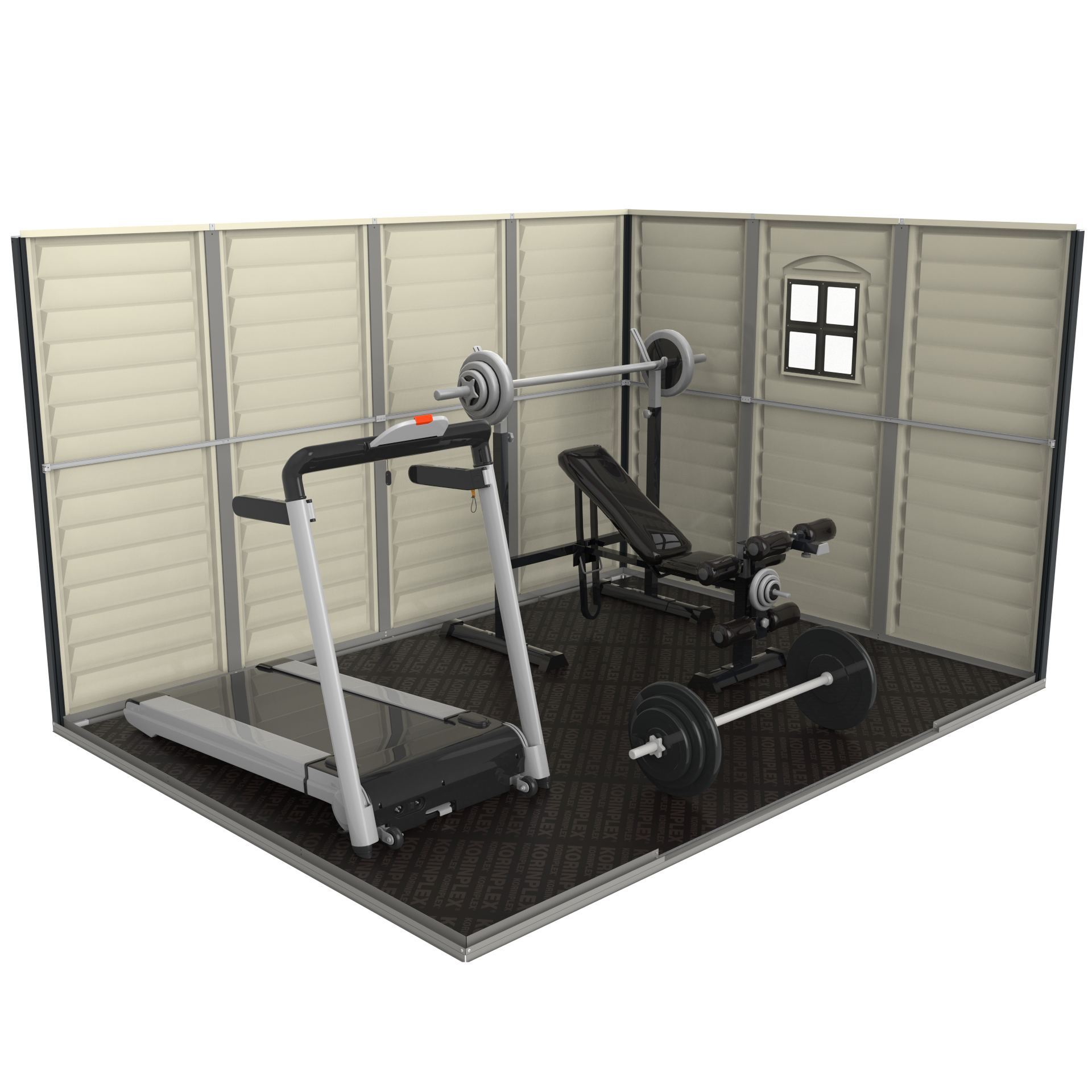 Duramax WoodSide PLUS 3.19 x 2.40 m Plastic Shed