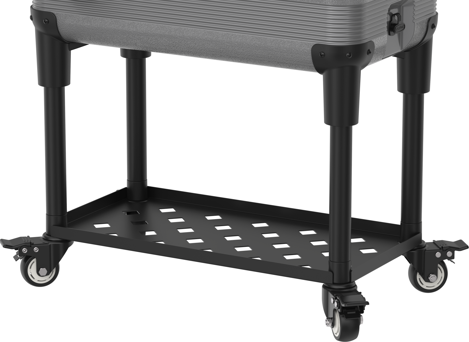 Duramax Patio Beverage Cart Cooler with PU Insulation & Wheels, Grey