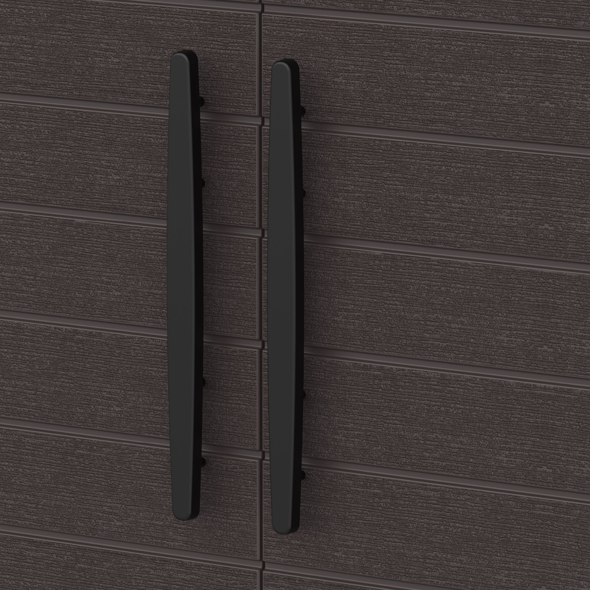 Duramax Cedargrain Short Storage Cabinet with 2x Adjustable Shelves - Brown