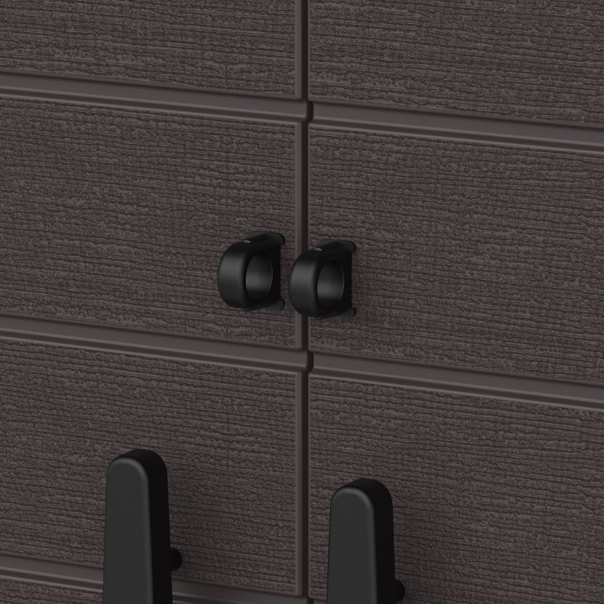 Duramax Cedargrain Short Storage Cabinet with 2x Adjustable Shelves - Brown