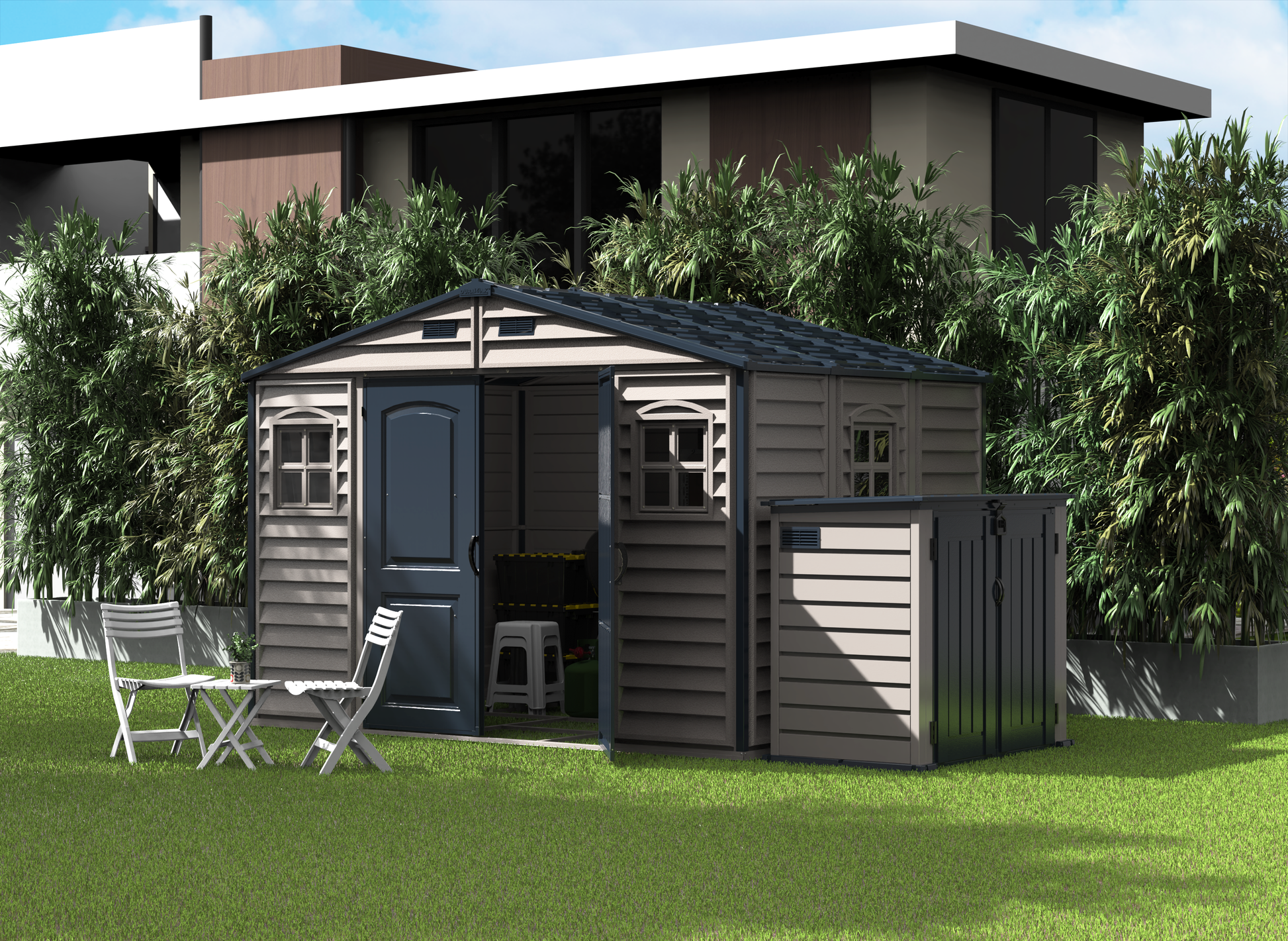 Duramax WoodSide PLUS 3.19 x 2.40 m Plastic Shed