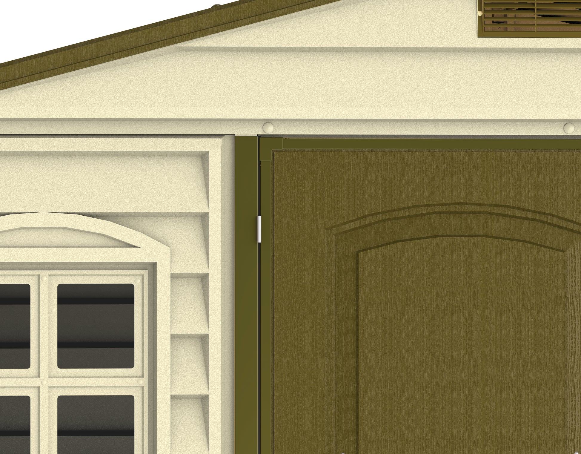 Duramax plastic storage shed that will add attractiveness to any backyard.