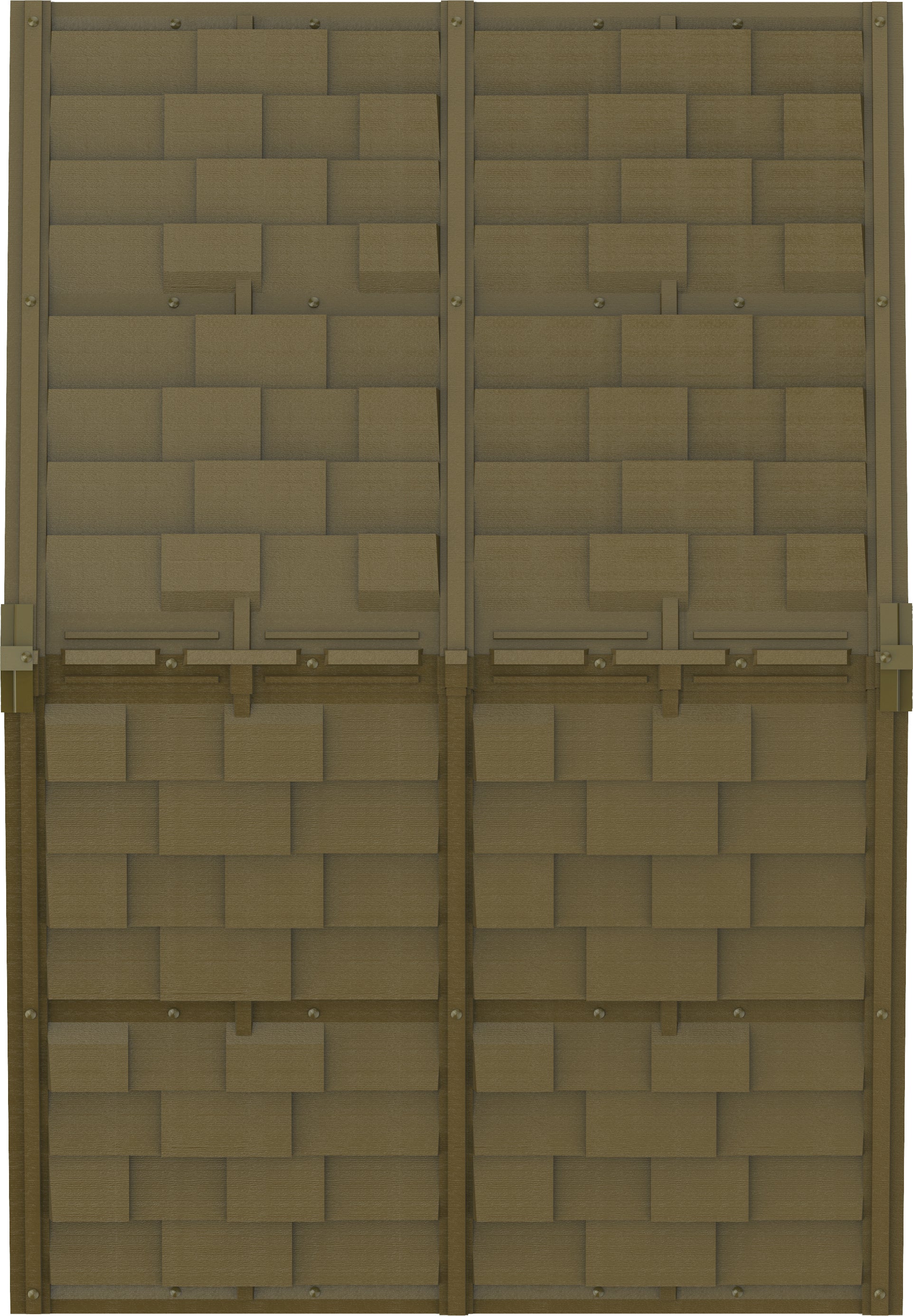 Plastic shed, 2.40 x 1.61 m top roof.