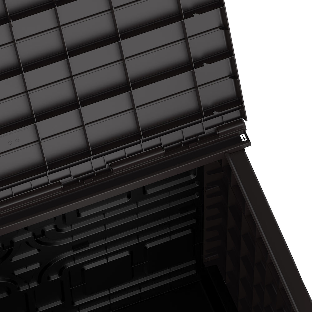 Duramax StoreAway 850L Plastic Storage Shed, Dark Brown