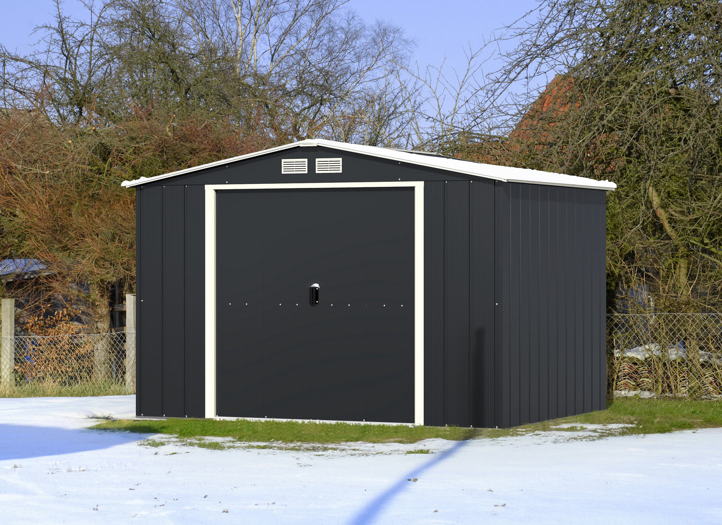 Duramax ECO 3.12 x 2.34 m Metal Shed - Anthracite