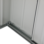 Duramax ECO 3,12 x 2,34 m metalskur - antracit med off-white besætninger