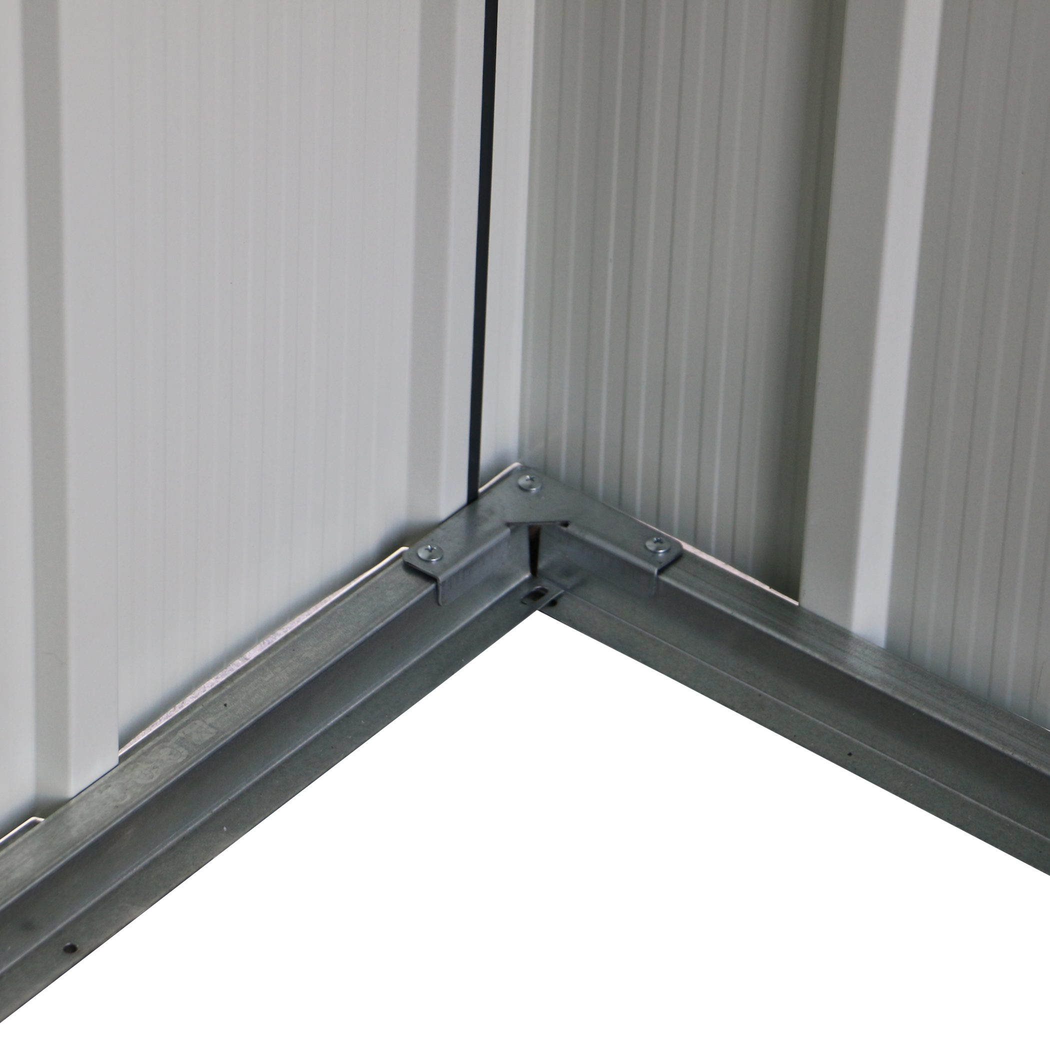 Duramax ECO 3,12 x 2,34 m metalskur - antracit med off-white besætninger