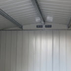 Duramax ECO 3,12 x 2,34 m metalskur - antracit med off-white besætninger