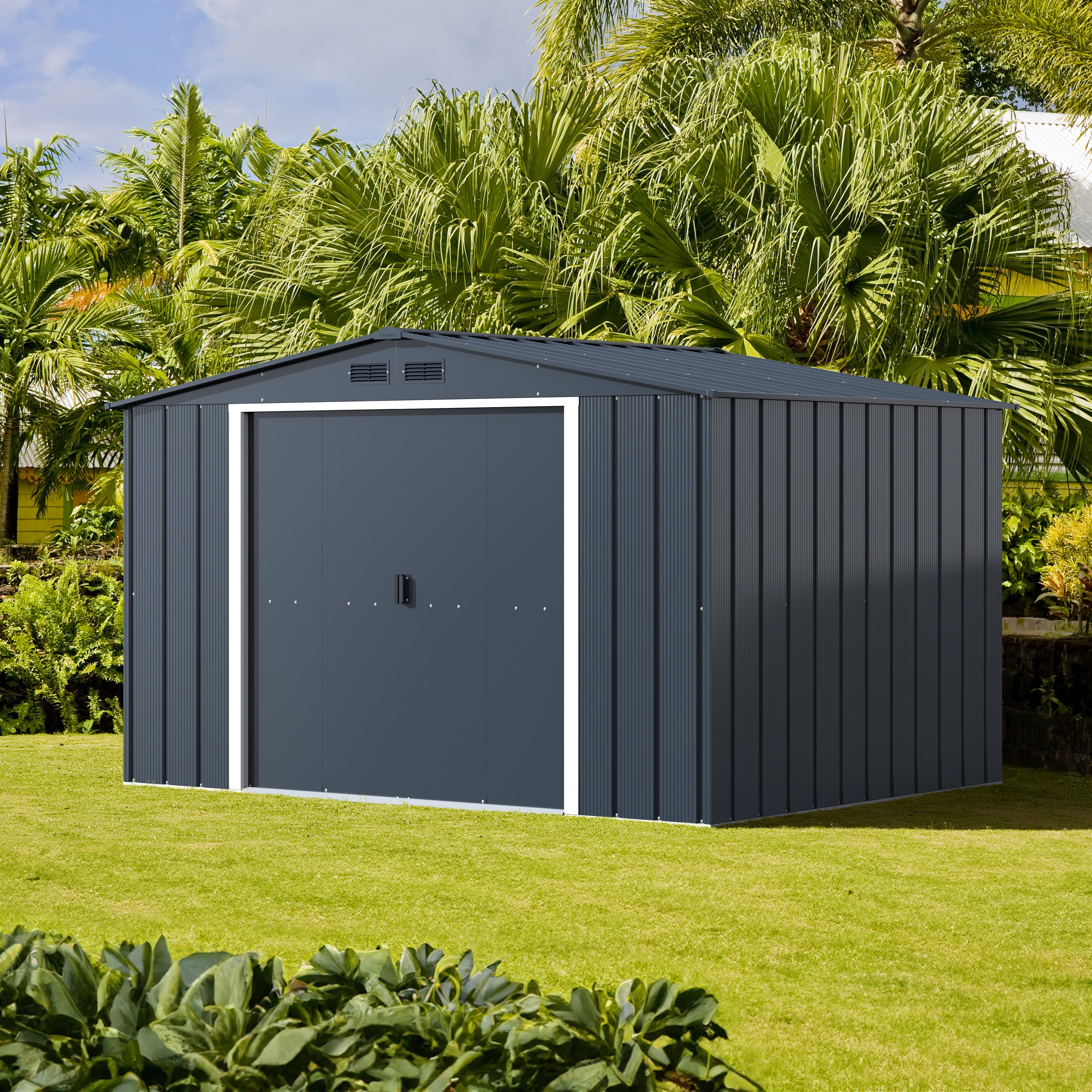 Duramax ECO 3.12 x 2.34 m Metal Shed - Anthracite