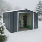 Duramax ECO 3,12 x 2,34 m metalskur - antracit med off-white besætninger