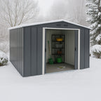 Duramax ECO 3,12 x 2,34 m metalskur - antracit med off-white besætninger