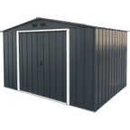 Duramax ECO 3,12 x 2,34 m metalskur - antracit med off-white besætninger