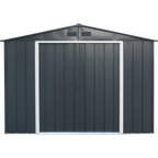 Duramax ECO 3,12 x 2,34 m metalskur - antracit med off-white besætninger