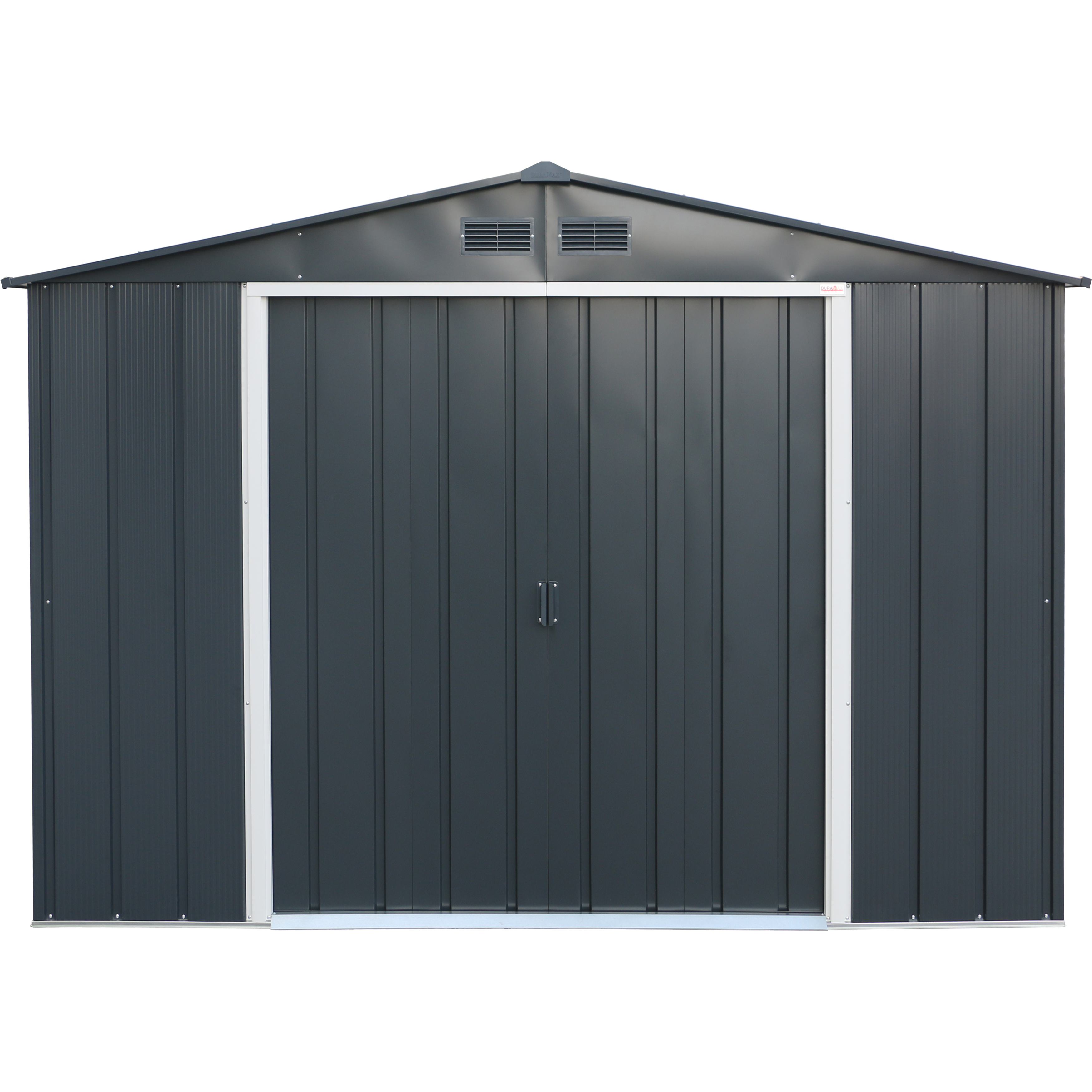 Duramax ECO 3,12 x 2,34 m metalskur - antracit med off-white besætninger