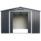 Duramax ECO 3,12 x 2,34 m metalskur - antracit med off-white besætninger