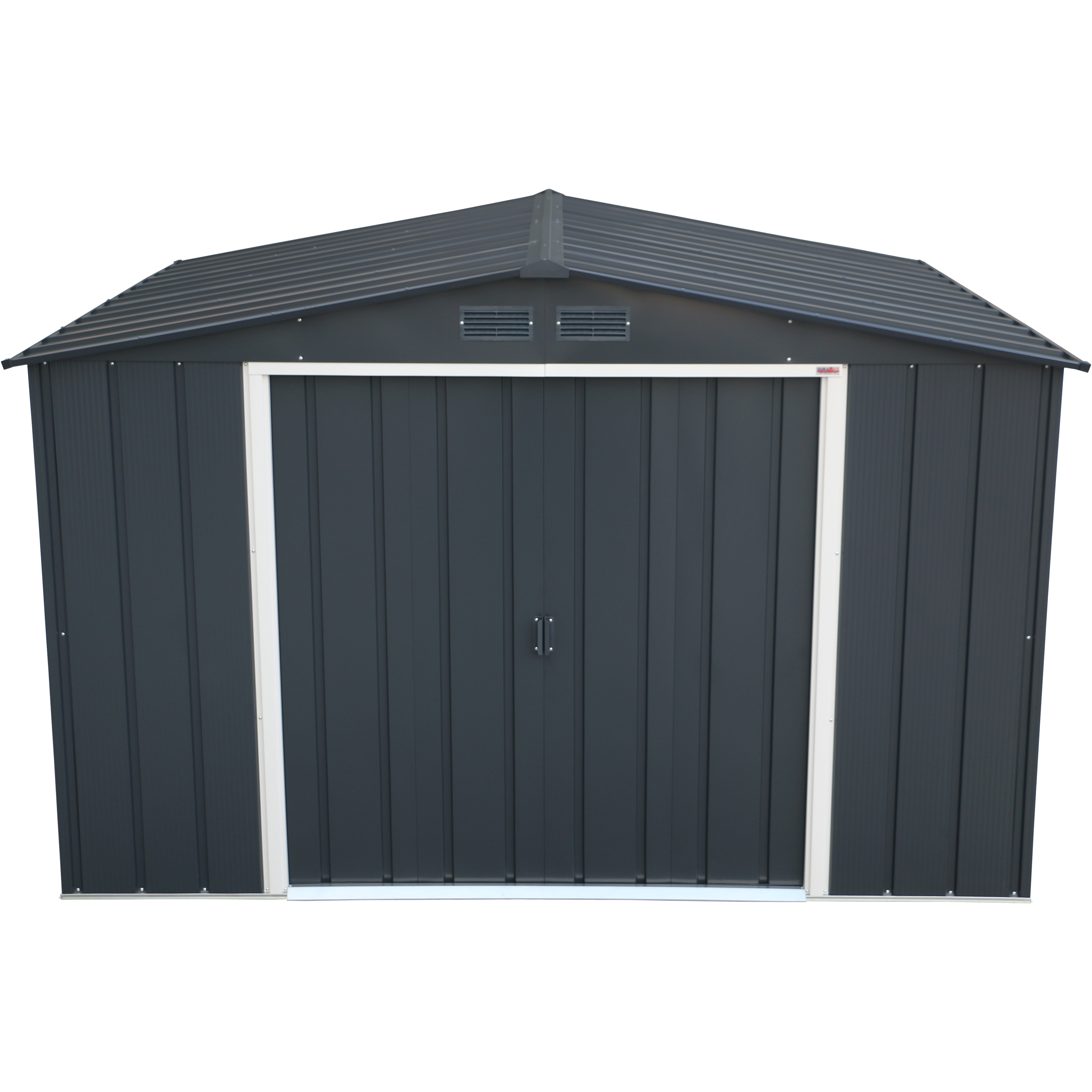 Duramax ECO 3,12 x 2,34 m metalskur - antracit med off-white besætninger