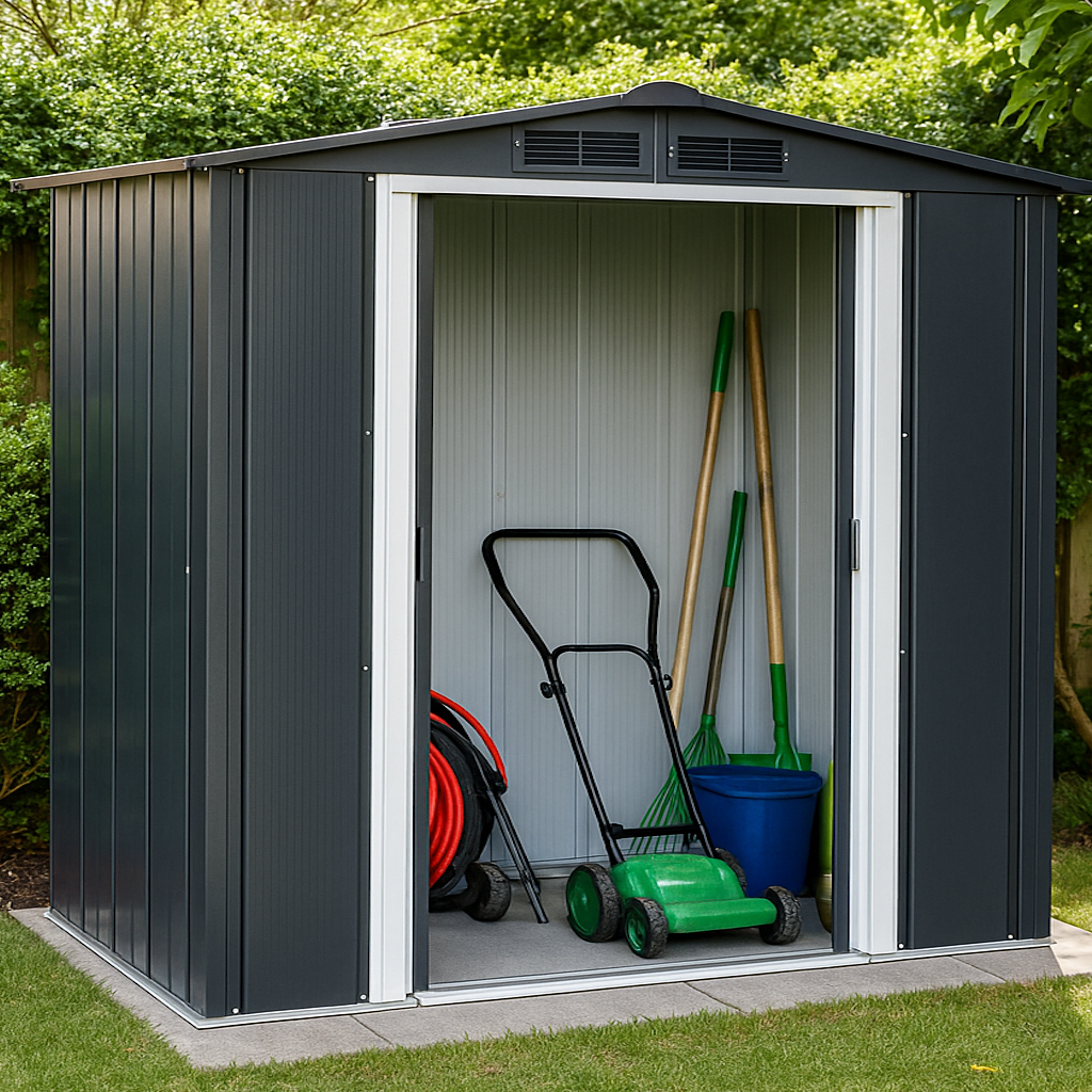 Duramax ECO 1.92 x 1.13 m Metal Shed - Anthracite