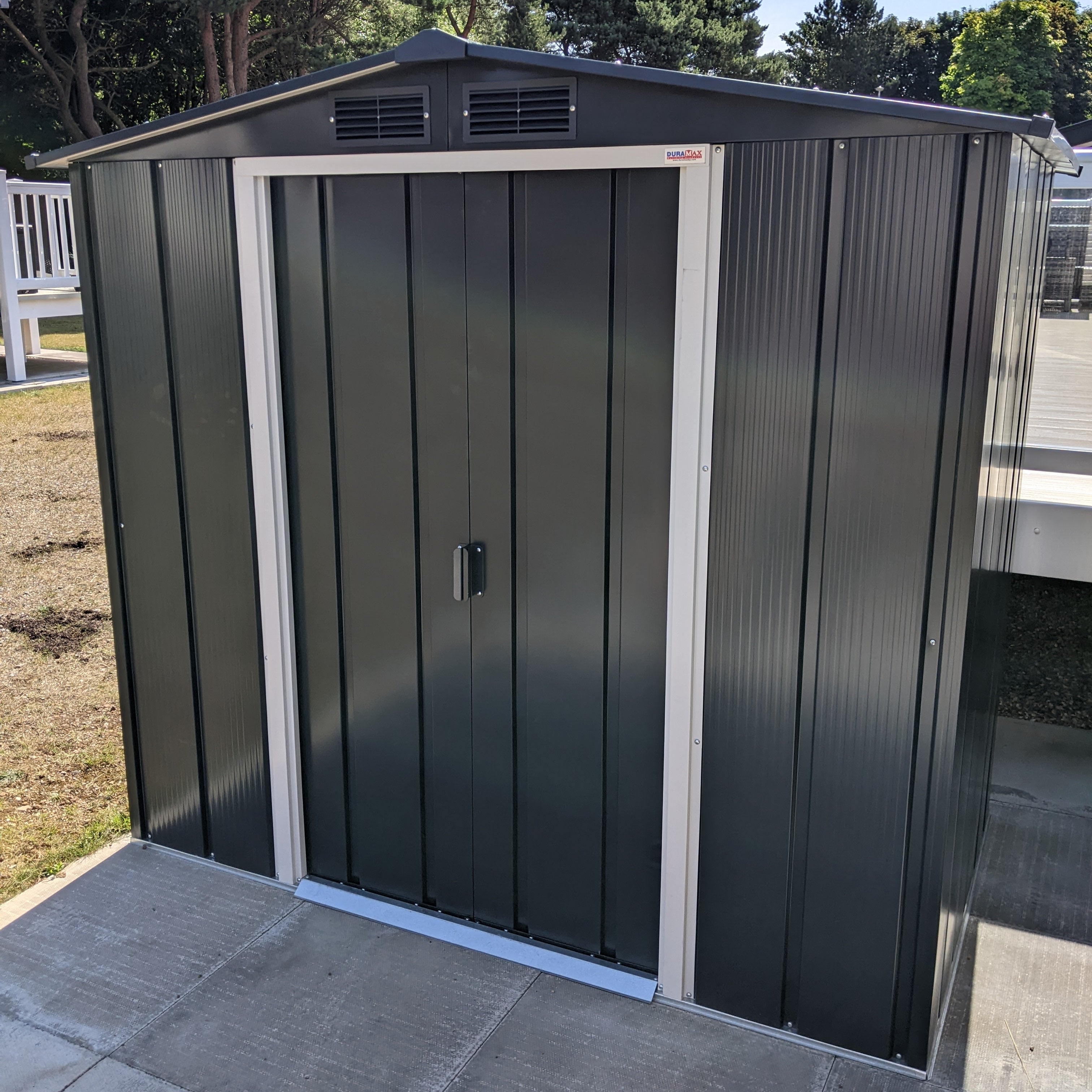 Duramax ECO 1.92 x 1.13 m Metal Shed - Anthracite