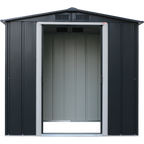 Duramax ECO 1,92 x 1,13 m metalskur - antracit med råhvide besætninger