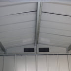 Barracão de metal Duramax ECO 2,52 x 1,74 m - Antracite com detalhes em branco