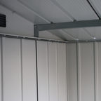 Barracão de metal Duramax ECO 2,52 x 1,74 m - Antracite com detalhes em branco