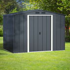 Barracão de metal Duramax ECO 2,52 x 1,74 m - Antracite com detalhes em branco