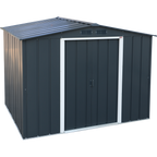 Barracão de metal Duramax ECO 2,52 x 1,74 m - Antracite com detalhes em branco