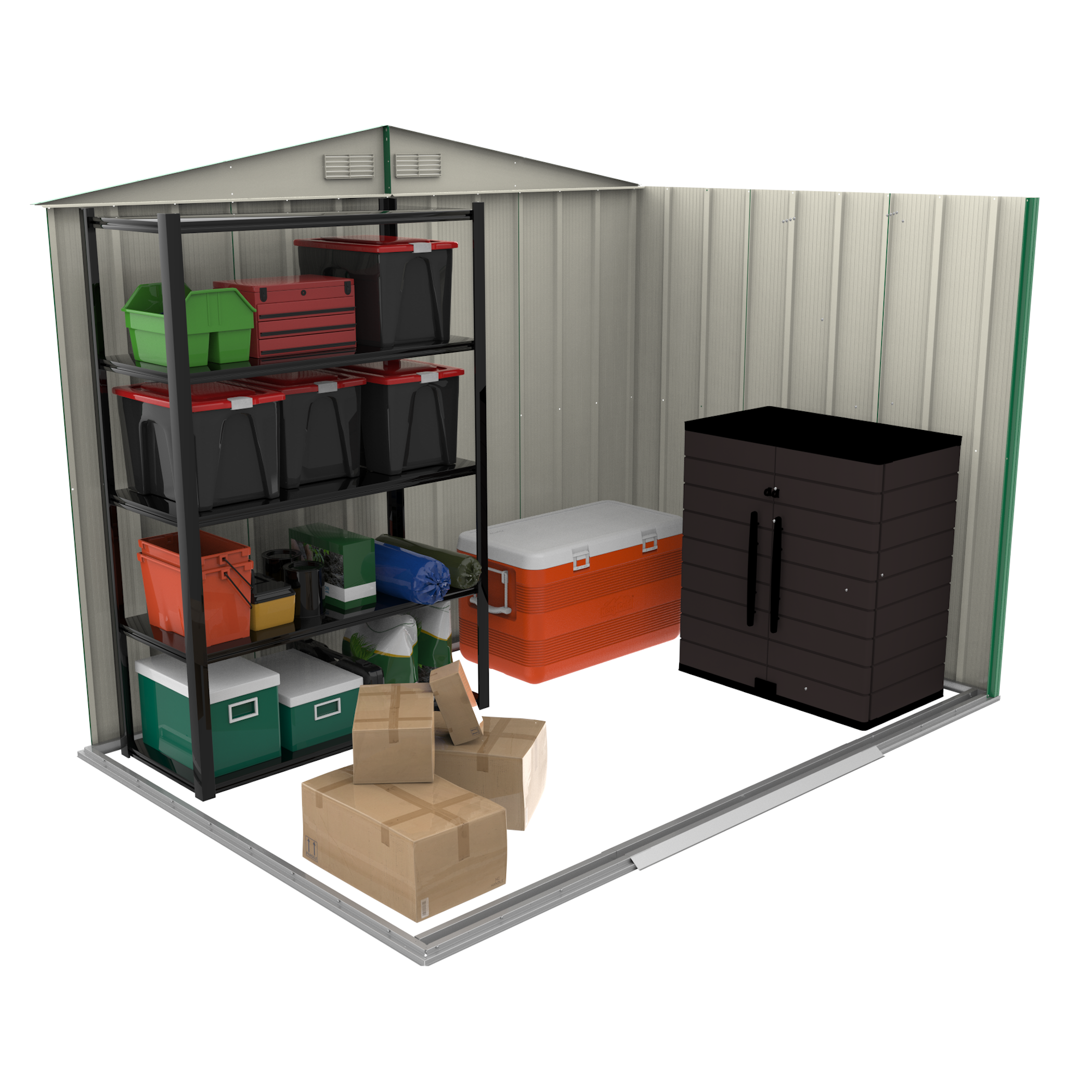 Duramax ECO 2.52 x 1.74 m Metal Shed - Anthracite