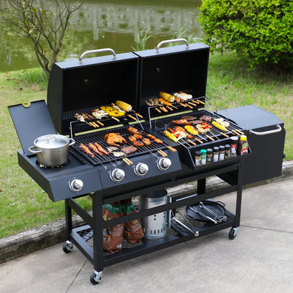 CharcMe ALL-IN Gas & Charcoal BBQ