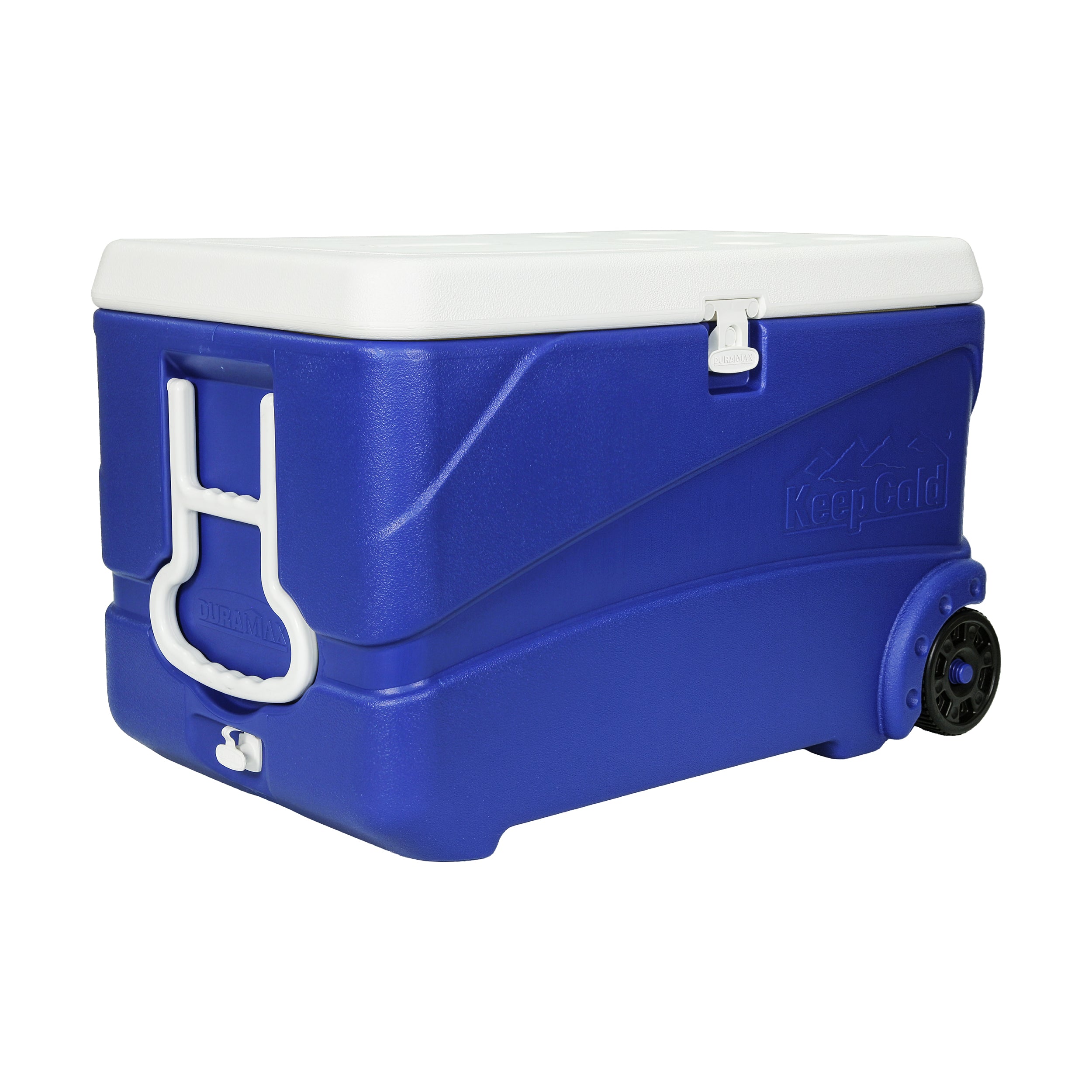 Duramax Deluxe Trolley Icebox 84L with PU Insulation, Blue