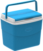 Duramax Trolley Icebox 45L com isolamento PU, cinza e azul
