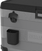 Duramax Patio Beverage Cooler 70L with PU Insulation & Wheels, Grey