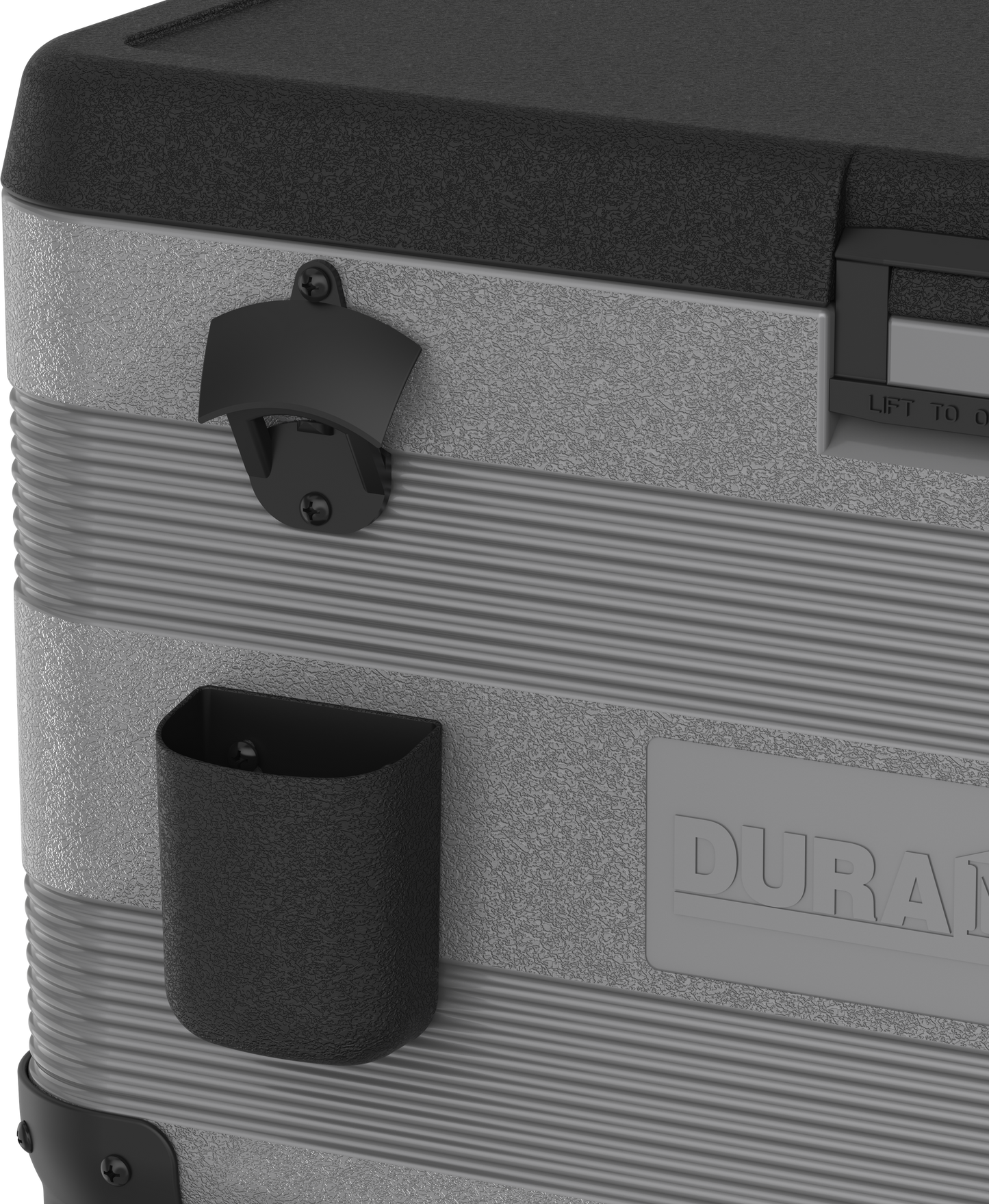 Duramax Patio Beverage Cart Cooler with PU Insulation & Wheels, Grey