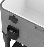 Duramax Patio Beverage Cooler 70L with PU Insulation & Wheels, Grey