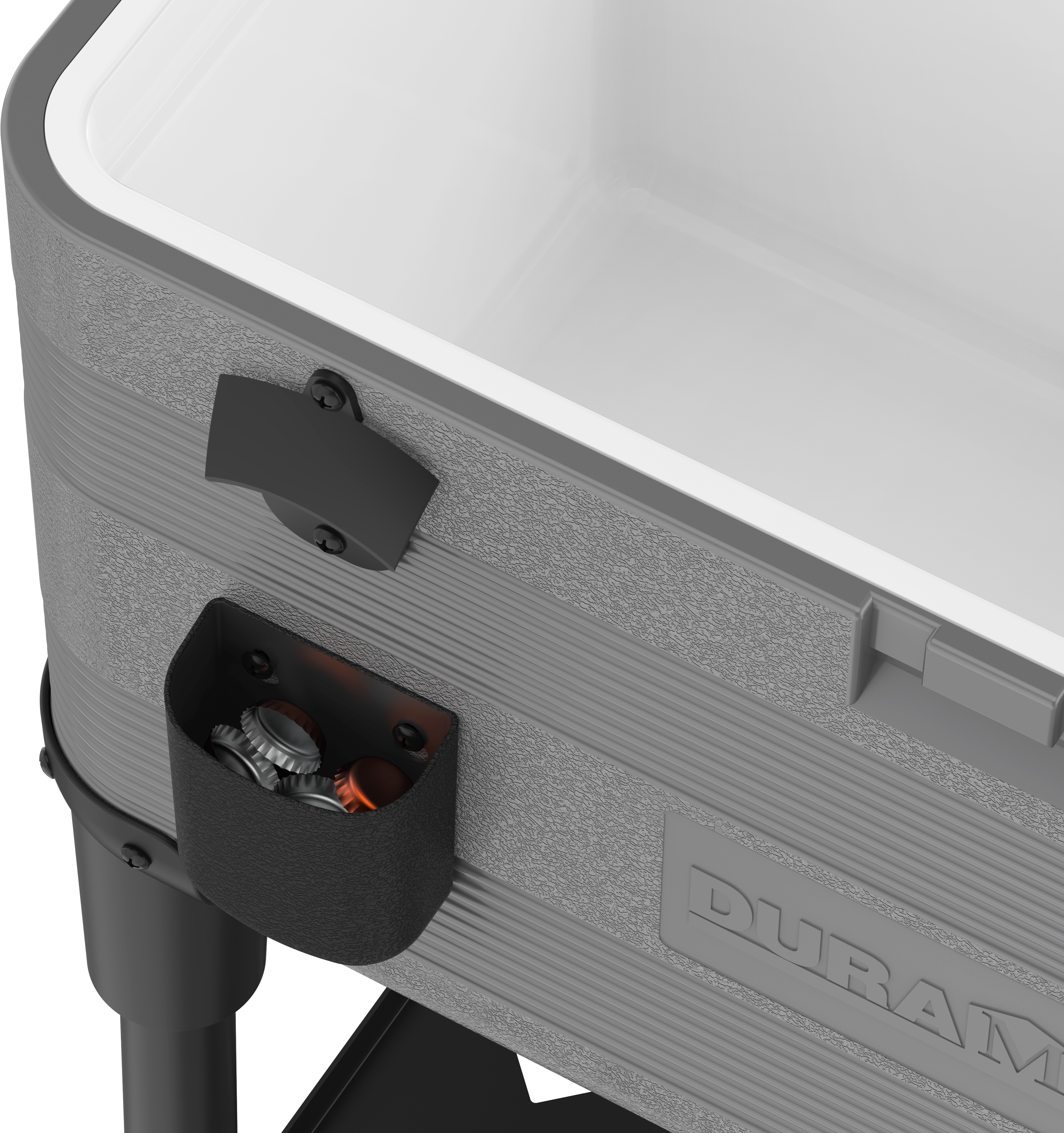 Duramax Patio Beverage Cooler 70L with PU Insulation & Wheels, Grey