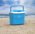 Duramax Trolley Icebox 45L com isolamento PU, cinza e azul
