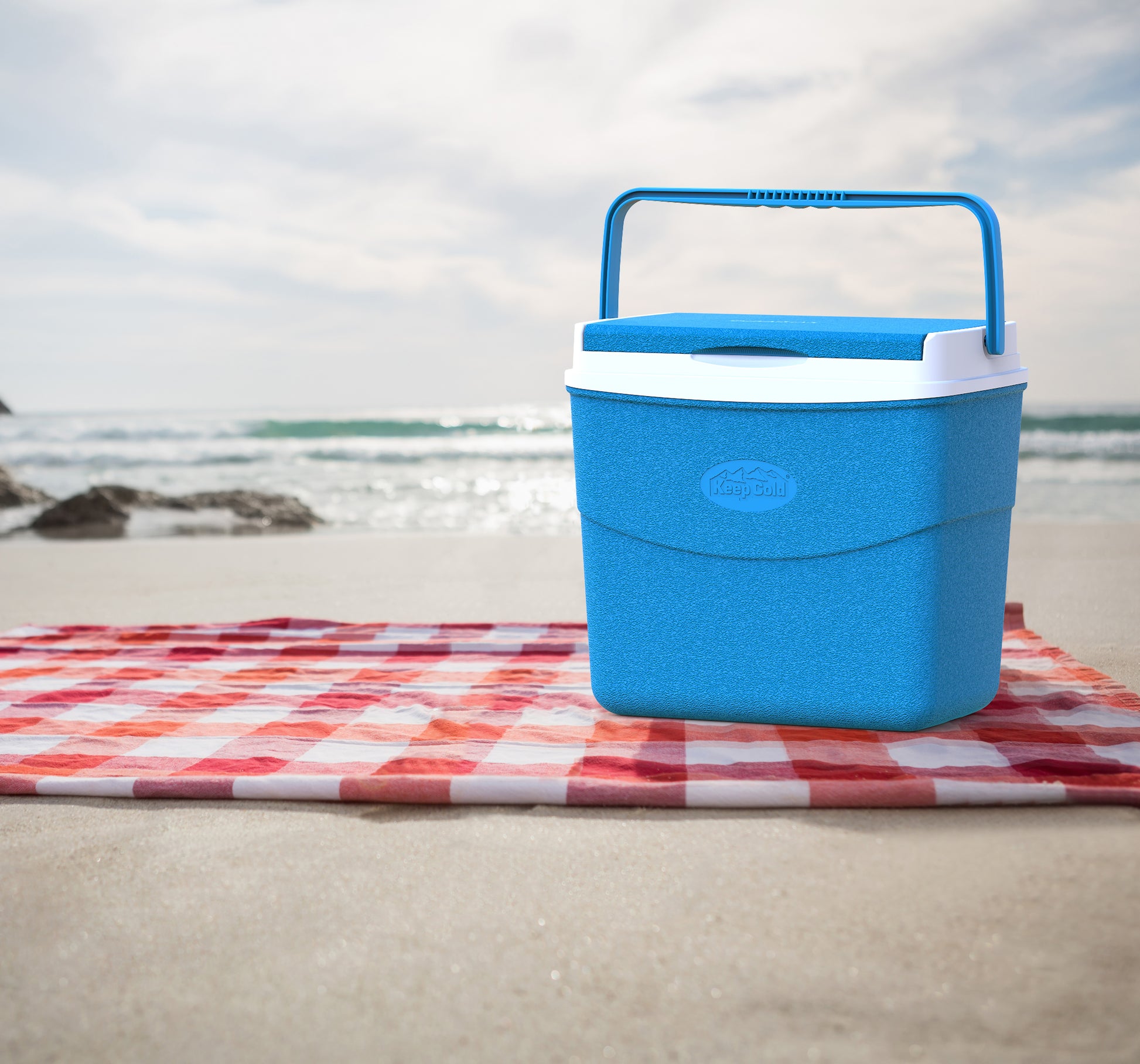 Hledilnica Duramax Trolley Icebox 45L s PU izolacijo, siva in modra