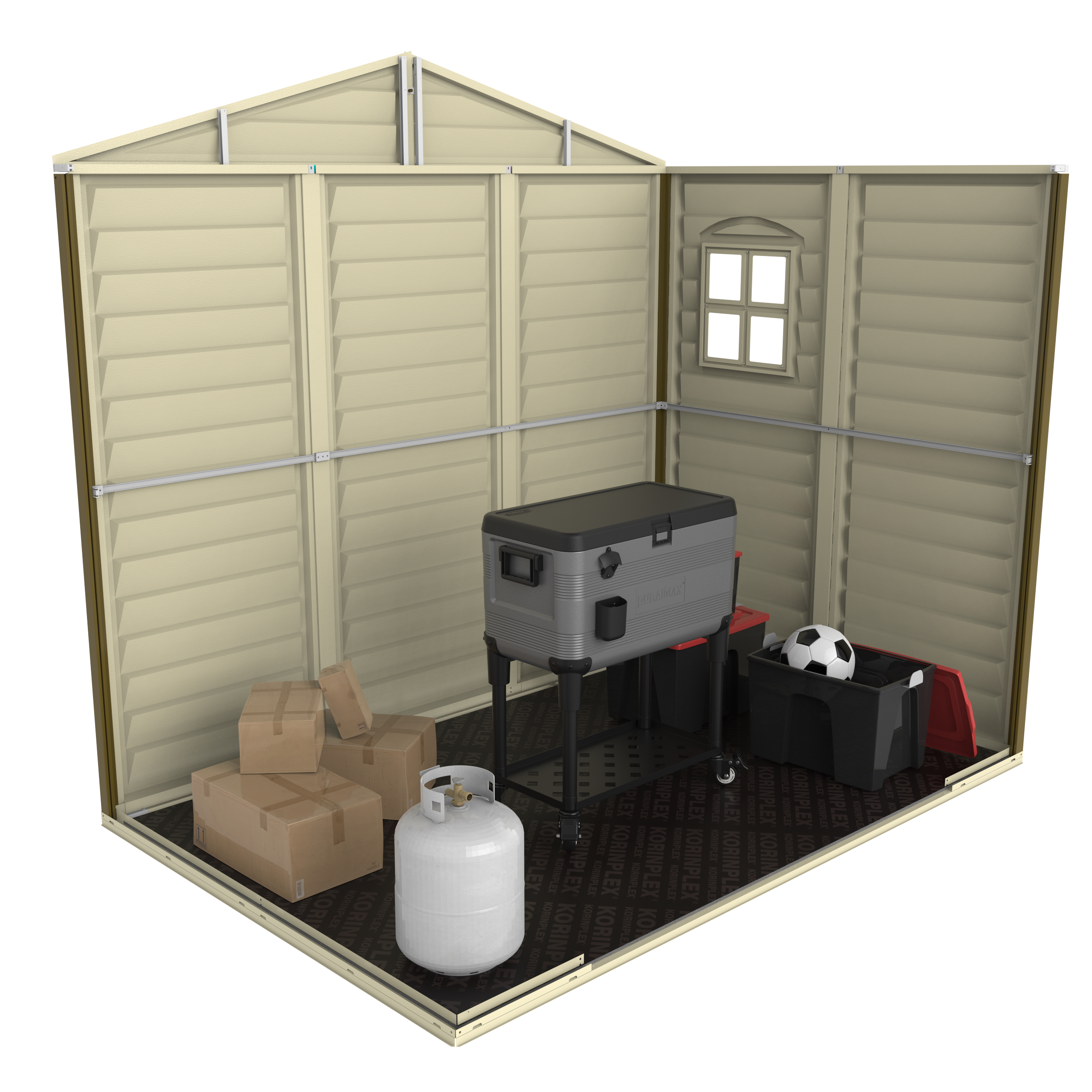 Duramax StoreAll 2.40 x 1.61 m Plastic Shed