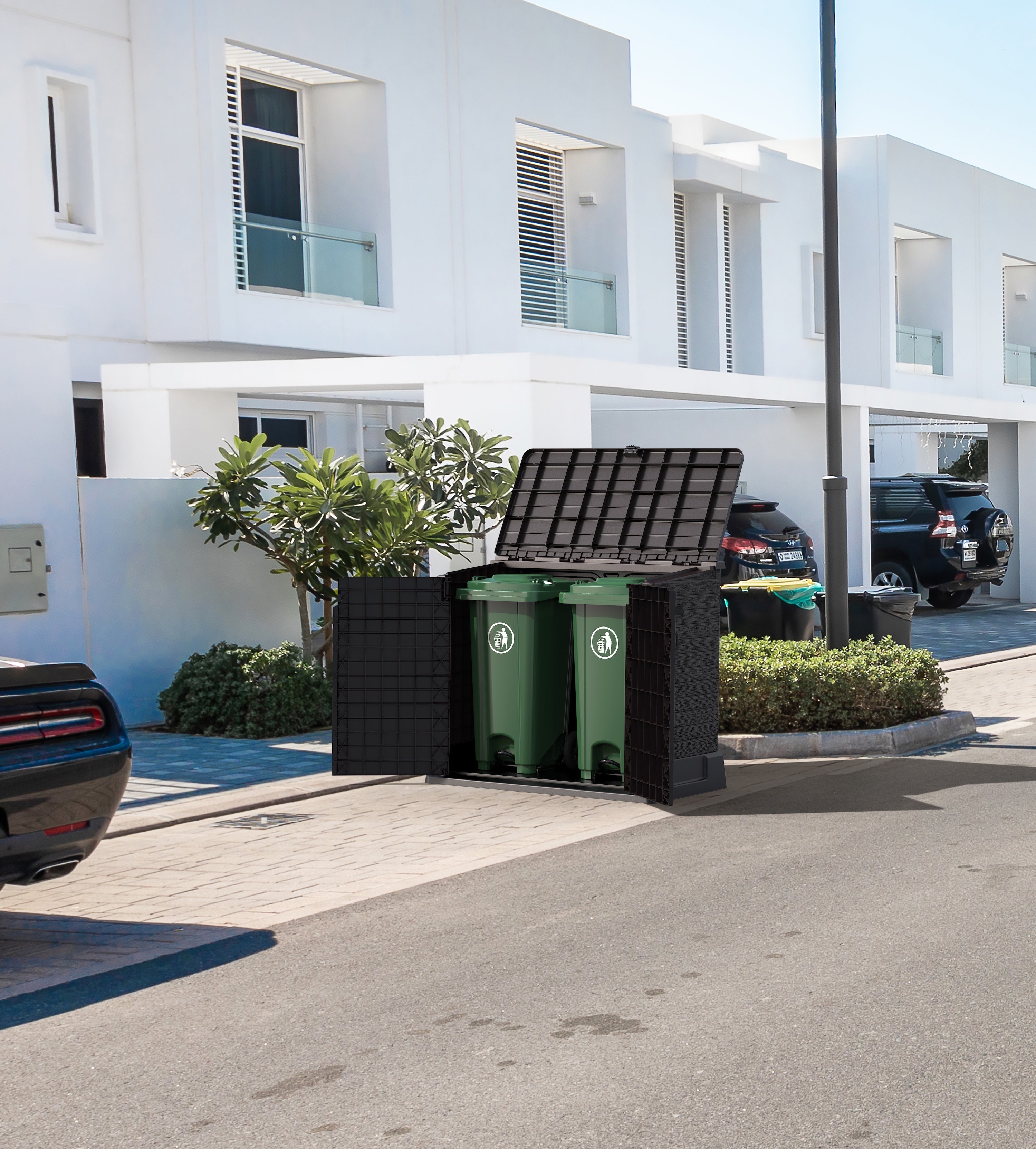 Duramax StoreAway 850L Plastic Storage Shed, Dark Brown