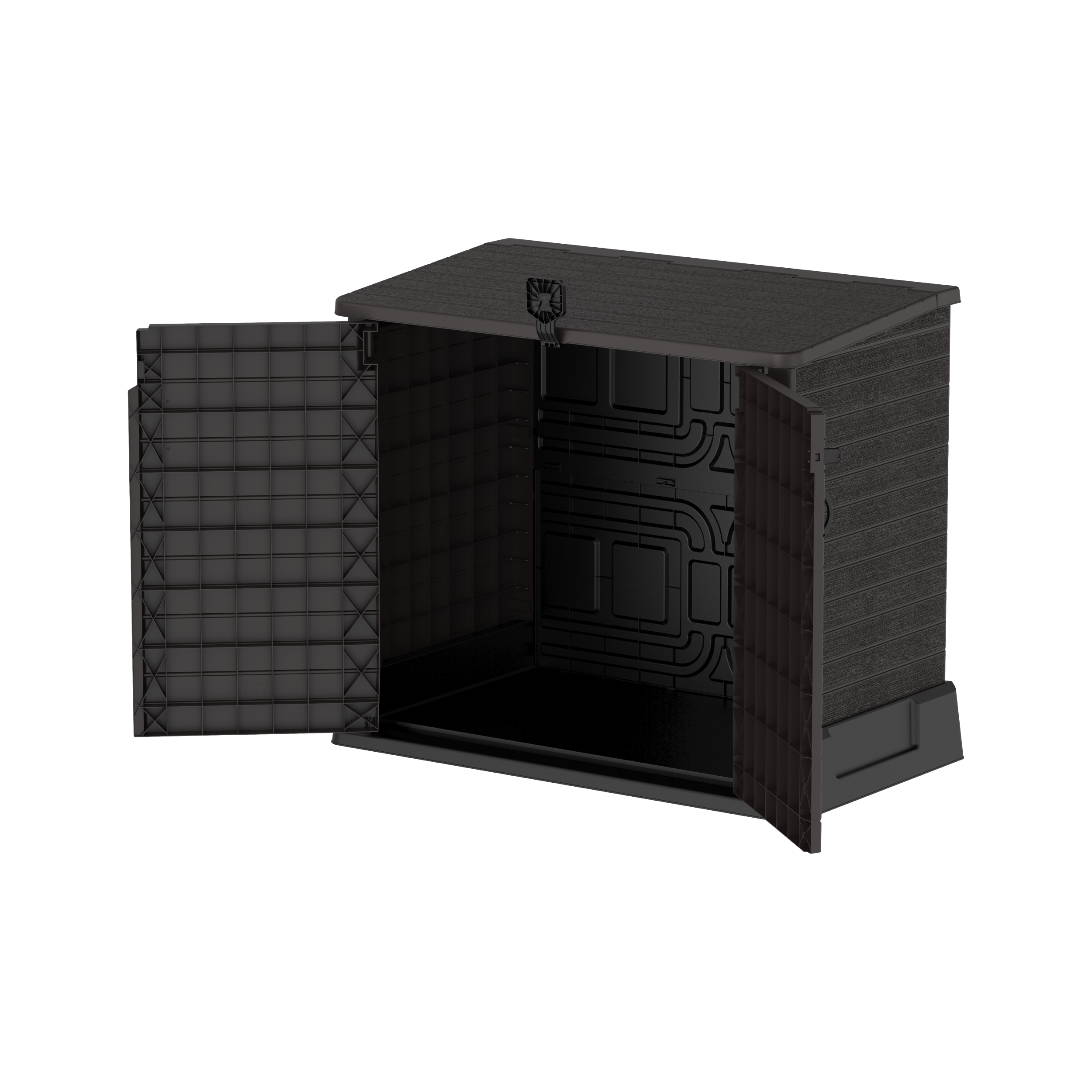 Duramax StoreAway 850L Plastic Storage Shed, Dark Brown
