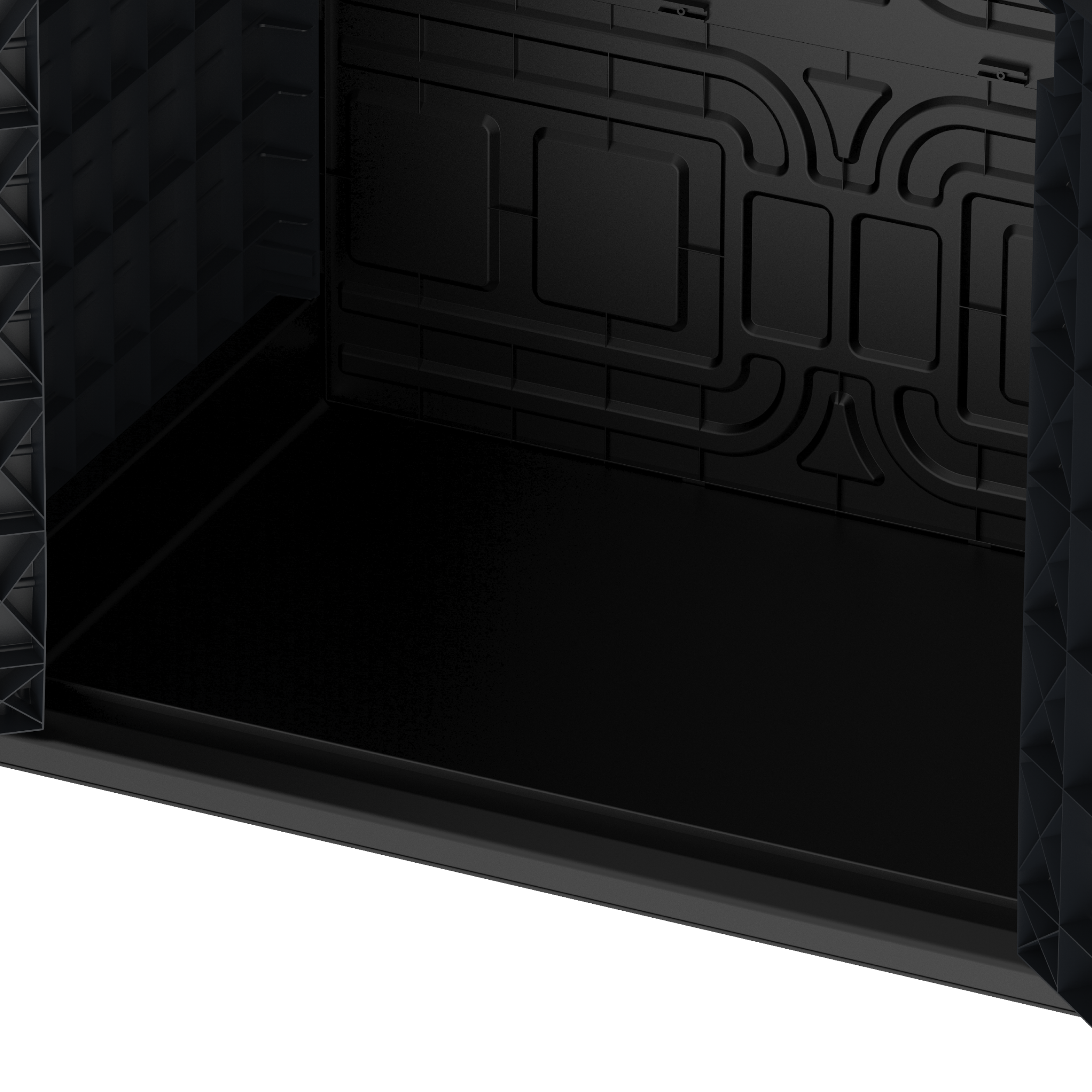 Barracão de armazenamento de jardim de plástico Duramax StoreAway 850L, compartimento para lata de lixo, cinza escuro