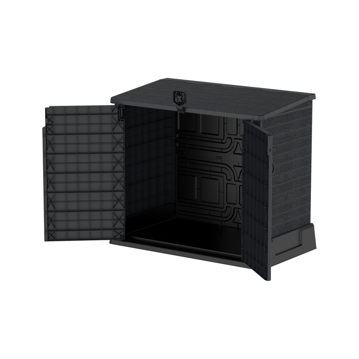 Duramax StoreAway 850L Plastic Storage Shed, Dark Grey – Durasheds EU