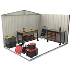 Duramax TOP 3.12 x 2.34 m Metal Shed - Anthracite