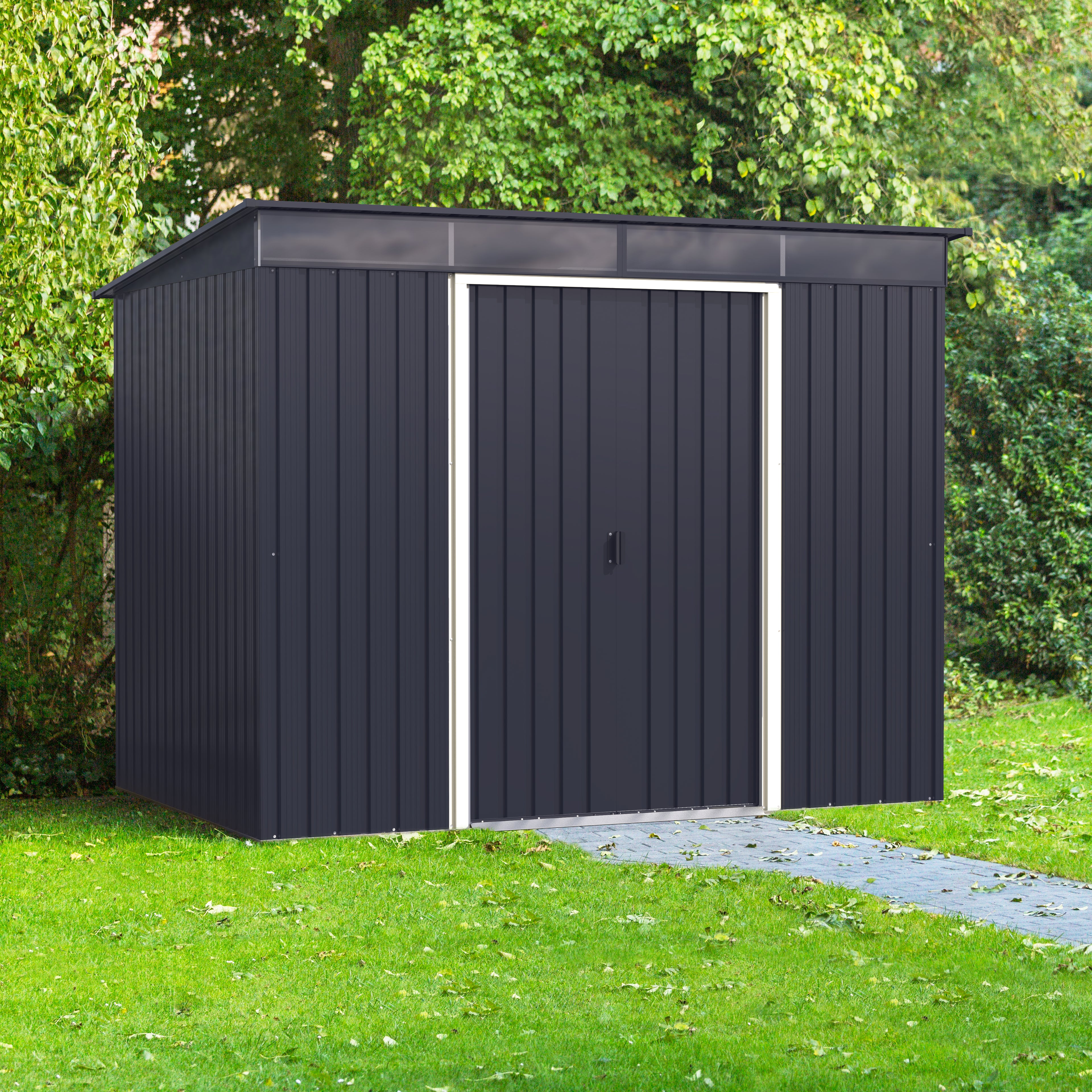 Duramax TOP Pent Roof Skylight 2,52 x 1,74 m метален навес - антрацит