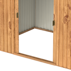 Duramax TOP Pent ovenlysvindue 2,52 x 1,74 m Metalskur - Woodgrain