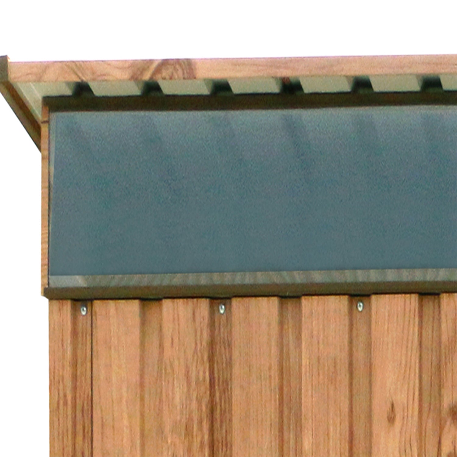 Duramax TOP Pent ovenlysvindue 2,52 x 1,74 m Metalskur - Woodgrain