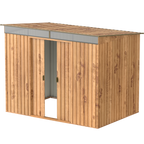 Duramax TOP Pent ovenlysvindue 2,52 x 1,74 m Metalskur - Woodgrain