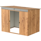 Duramax TOP Pent ovenlysvindue 2,52 x 1,74 m Metalskur - Woodgrain