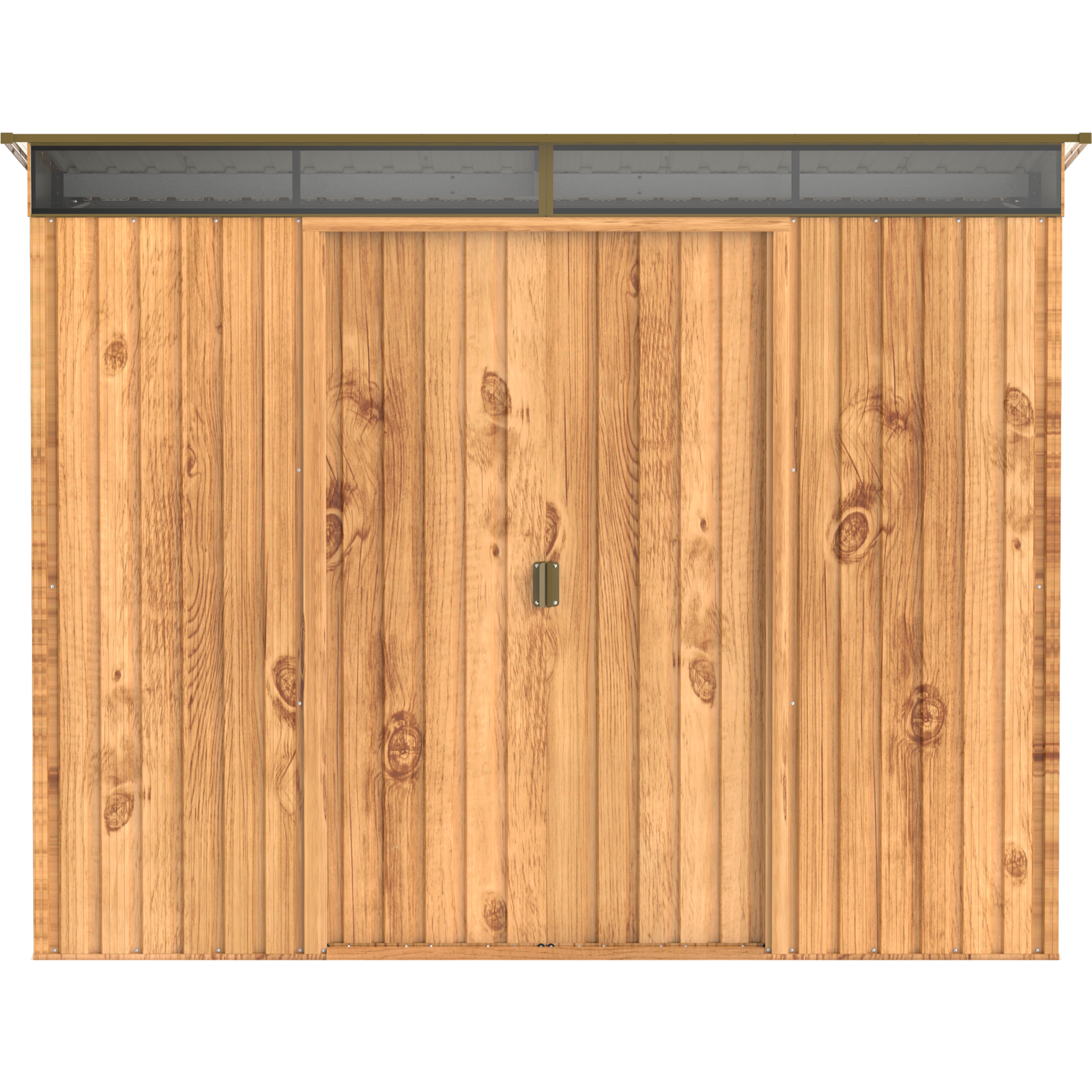 Duramax TOP Pent ovenlysvindue 2,52 x 1,74 m Metalskur - Woodgrain